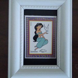 Framed Stamp Art - Disney Stamp Art - Jasmine